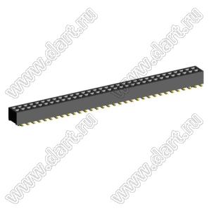 2192SM4-064G розетка двухрядная на плату для поверхностного (SMD) монтажа; шаг 1,00 x 1,00 мм; (2x32) конт.