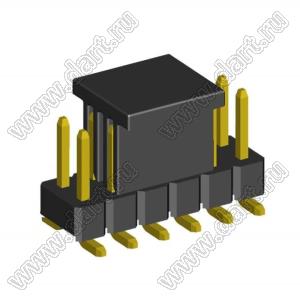 2208SM-12G-4027-CP (PLD2-2x6SMD, Molex 87759-1264) вилка открытая прямая двухрядная на плату для поверхностного (SMD) монтажа с захватом; P=2.00x2.00; 12-конт.