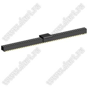 2192SM3-094G-CP розетка двухрядная на плату для поверхностного (SMD) монтажа с захватом; шаг 1,00 x 1,00 мм; (2x47) конт.