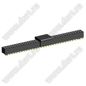 2192SM3-064G-CP розетка двухрядная на плату для поверхностного (SMD) монтажа с захватом; шаг 1,00 x 1,00 мм; (2x32) конт.