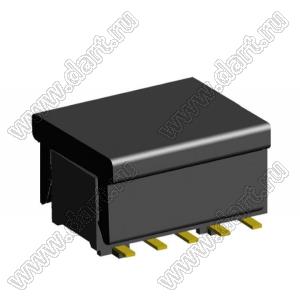 2192SM3-010G-CP розетка двухрядная на плату для поверхностного (SMD) монтажа с захватом; шаг 1,00 x 1,00 мм; (2x5) конт.