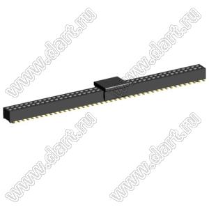 2192SM3-084G-CP розетка двухрядная на плату для поверхностного (SMD) монтажа с захватом; шаг 1,00 x 1,00 мм; (2x42) конт.