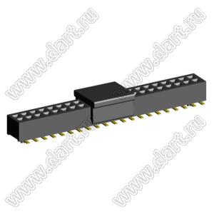 2192SM4-042G-CP розетка двухрядная на плату для поверхностного (SMD) монтажа с захватом; шаг 1,00 x 1,00 мм; (2x21) конт.