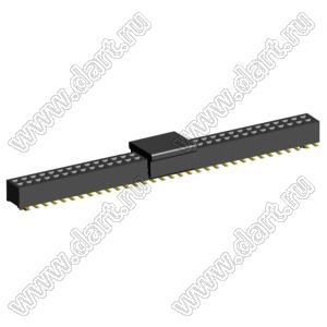 2192SM3-066G-CP розетка двухрядная на плату для поверхностного (SMD) монтажа с захватом; шаг 1,00 x 1,00 мм; (2x33) конт.