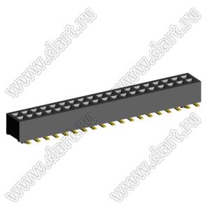 2192SM4-038G розетка двухрядная на плату для поверхностного (SMD) монтажа; шаг 1,00 x 1,00 мм; (2x19) конт.