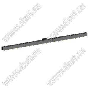 2209SM-40G-B2-PCP розетка прямая однорядная на плату для поверхностного (SMD) монтажа с захватом; шаг 2,00 x 2,00 мм; (1x40) конт.