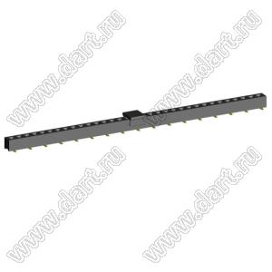 2209SM-33G-B2-PCP розетка прямая однорядная на плату для поверхностного (SMD) монтажа с захватом; шаг 2,00 x 2,00 мм; (1x33) конт.