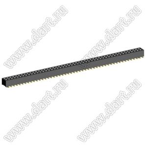 2192SM4-096G розетка двухрядная на плату для поверхностного (SMD) монтажа; шаг 1,00 x 1,00 мм; (2x48) конт.