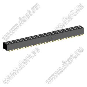 2192SM4-056G розетка двухрядная на плату для поверхностного (SMD) монтажа; шаг 1,00 x 1,00 мм; (2x28) конт.