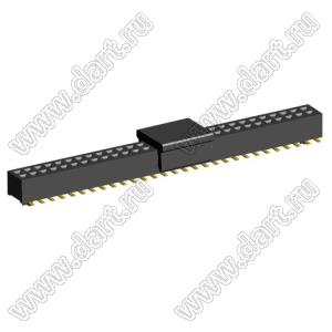 2192SM3-058G-CP розетка двухрядная на плату для поверхностного (SMD) монтажа с захватом; шаг 1,00 x 1,00 мм; (2x29) конт.