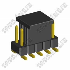 2208SM-10G-4027-CP (PLD2-2x5SMD, Molex 87759-1064) вилка открытая прямая двухрядная на плату для поверхностного (SMD) монтажа с захватом; P=2.00x2.00; 10-конт.