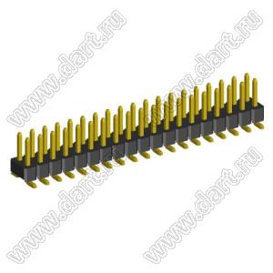 2208SM-38G (PLD2-2x19SMD, Molex 87759-4014) вилка SMD прямая двухрядная, шаг 2,0 мм, 2х19конт.; P=2.00x2.00; 38-конт.