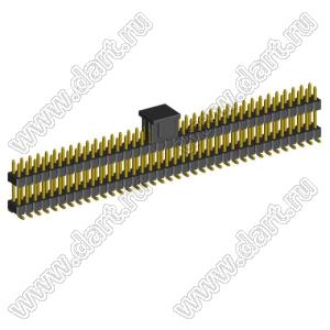 2208SMDI-74G-3090-CP вилка открытая прямая двухрядная приподнятая на плату для поверхностного (SMD) монтажа с захватом; шаг 2,00 x 2,00 мм; (2x37) конт.