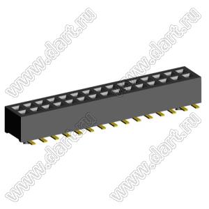 2192SM4-030G розетка двухрядная на плату для поверхностного (SMD) монтажа; шаг 1,00 x 1,00 мм; (2x15) конт.