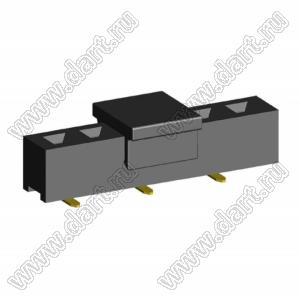 2209SM-06G-B2-PCP розетка прямая однорядная на плату для поверхностного (SMD) монтажа с захватом; шаг 2,00 x 2,00 мм; (1x6) конт.