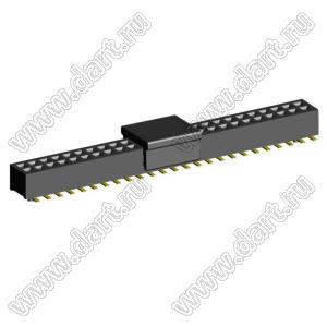 2192SM4-050G-CP розетка двухрядная на плату для поверхностного (SMD) монтажа с захватом; шаг 1,00 x 1,00 мм; (2x25) конт.