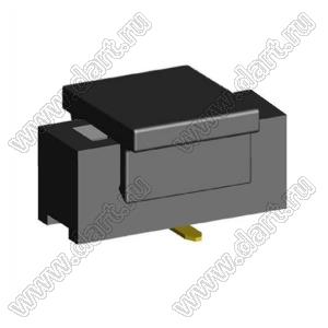 2209SM-03G-B1-PCP розетка прямая однорядная на плату для поверхностного (SMD) монтажа с захватом; шаг 2,00 x 2,00 мм; (1x3) конт.