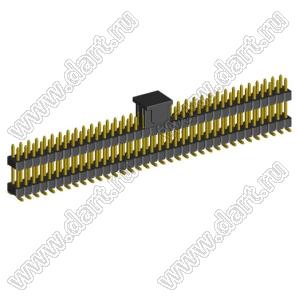 2208SMDI-70G-3090-CP вилка открытая прямая двухрядная приподнятая на плату для поверхностного (SMD) монтажа с захватом; шаг 2,00 x 2,00 мм; (2x35) конт.