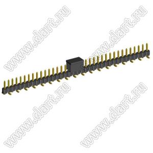 2210SM-36G-B2-CP вилка открытая прямая однорядная на плату для поверхностного (SMD) монтажа с захватом; шаг 2,00 x 2,00 мм; (1x36) конт.