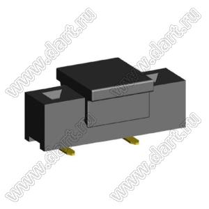 2209SM-04G-B2-PCP розетка прямая однорядная на плату для поверхностного (SMD) монтажа с захватом; шаг 2,00 x 2,00 мм; (1x4) конт.