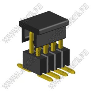 2199SB-008G-SM-3025-CP вилка штыревая открытая прямая двухрядная на плату для поверхностного (SMD) монтажа с захватом; шаг 1,27 x 1,27 мм; (2x4) конт.