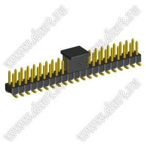 2208SM-42G-4027-CP (PLD2-2x21SMD, Molex 87759-4264) вилка открытая прямая двухрядная на плату для поверхностного (SMD) монтажа с захватом; P=2.00x2.00; 42-конт.