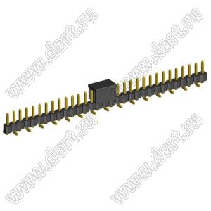 2210SM-31G-B2-CP вилка открытая прямая однорядная на плату для поверхностного (SMD) монтажа с захватом; шаг 2,00 x 2,00 мм; (1x31) конт.