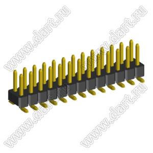 2208SM-26G (PLD2-2x13SMD, Molex 87759-2614) вилка SMD прямая двухрядная, шаг 2,0 мм, 2х13конт.; P=2.00x2.00; 26-конт.