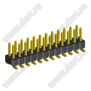 2208SM-24G (PLD2-2x12SMD, Molex 87759-2414) вилка SMD прямая двухрядная, шаг 2,0 мм, 2х12конт.; P=2.00x2.00; 24-конт.