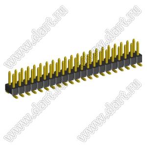 2208SM-42G (PLD2-2x21SMD, Molex 87759-4414) вилка SMD прямая двухрядная, шаг 2,0 мм, 2х21конт.; P=2.00x2.00; 42-конт.