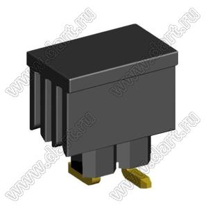 2210SM-02G-B2-CP вилка открытая прямая однорядная на плату для поверхностного (SMD) монтажа с захватом; шаг 2,00 x 2,00 мм; (1x2) конт.