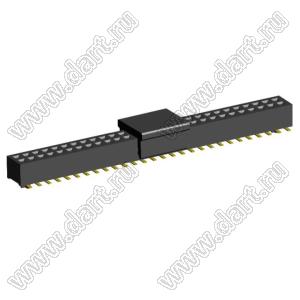 2192SM3-056G-CP розетка двухрядная на плату для поверхностного (SMD) монтажа с захватом; шаг 1,00 x 1,00 мм; (2x28) конт.