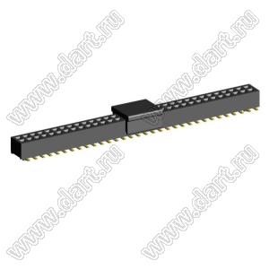 2192SM4-064G-CP розетка двухрядная на плату для поверхностного (SMD) монтажа с захватом; шаг 1,00 x 1,00 мм; (2x32) конт.