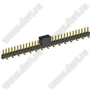 2210SM-30G-B2-CP вилка открытая прямая однорядная на плату для поверхностного (SMD) монтажа с захватом; шаг 2,00 x 2,00 мм; (1x30) конт.