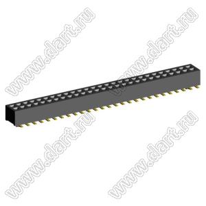 2192SM4-054G розетка двухрядная на плату для поверхностного (SMD) монтажа; шаг 1,00 x 1,00 мм; (2x27) конт.