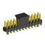 2208SM-24G-4027-CG вилка открытая прямая двухрядная с направляющими на плату для поверхностного (SMD) монтажа с захватом; шаг 2,00 x 2,00 мм; (2x12) конт.