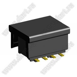 2192SM3-008G-CP розетка двухрядная на плату для поверхностного (SMD) монтажа с захватом; шаг 1,00 x 1,00 мм; (2x4) конт.