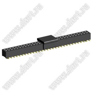 2192SM3-060G-CP розетка двухрядная на плату для поверхностного (SMD) монтажа с захватом; шаг 1,00 x 1,00 мм; (2x30) конт.