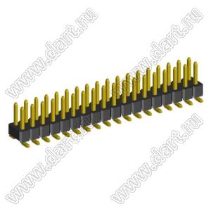 2208SM-36G (PLD2-2x18SMD, Molex 87759-3814) вилка SMD прямая двухрядная, шаг 2,0 мм, 2х18конт.; P=2.00x2.00; 36-конт.