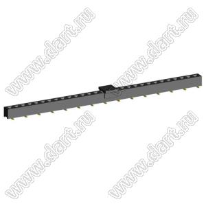 2209SM-29G-B2-PCP розетка прямая однорядная на плату для поверхностного (SMD) монтажа с захватом; шаг 2,00 x 2,00 мм; (1x29) конт.