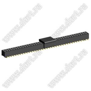 2192SM3-074G-CP розетка двухрядная на плату для поверхностного (SMD) монтажа с захватом; шаг 1,00 x 1,00 мм; (2x37) конт.