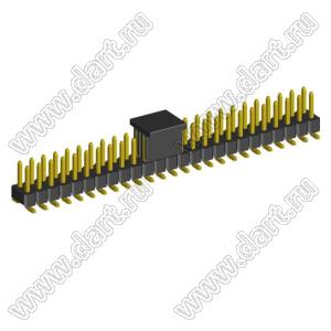 2208SM-50G-4027-CP (PLD2-2x25SMD, Molex 87759-5064) вилка открытая прямая двухрядная на плату для поверхностного (SMD) монтажа с захватом; P=2.00x2.00; 50-конт.