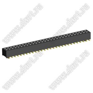 2192SM3-056G розетка двухрядная на плату для поверхностного (SMD) монтажа с направляющими; P=1,00 x 1,00мм; 56-конт.