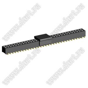 2192SM4-062G-CP розетка двухрядная на плату для поверхностного (SMD) монтажа с захватом; шаг 1,00 x 1,00 мм; (2x31) конт.