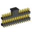 2208SMDI-30G-3090-CP вилка открытая прямая двухрядная приподнятая на плату для поверхностного (SMD) монтажа с захватом; шаг 2,00 x 2,00 мм; (2x15) конт.