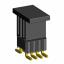 2206PB-008G-SM-2838-CP вилка открытая прямая двухрядная на плату для поверхностного (SMD) монтажа с захватом; шаг 1,27 x 2,54 мм; (2x4) конт.