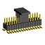 2206PB-030G-SM-2838-CP вилка открытая прямая двухрядная на плату для поверхностного (SMD) монтажа с захватом; шаг 1,27 x 2,54 мм; (2x15) конт.