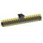 2206PB-078G-SM-2838-CG вилка открытая прямая двухрядная с направляющими на плату для поверхностного (SMD) монтажа с захватом; шаг 1,27 x 2,54 мм; (2x39) конт.
