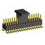 2206PB-034G-SM-2838-CP вилка открытая прямая двухрядная на плату для поверхностного (SMD) монтажа с захватом; шаг 1,27 x 2,54 мм; (2x17) конт.