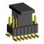 2206PB-014G-SM-2838-CP вилка открытая прямая двухрядная на плату для поверхностного (SMD) монтажа с захватом; шаг 1,27 x 2,54 мм; (2x7) конт.